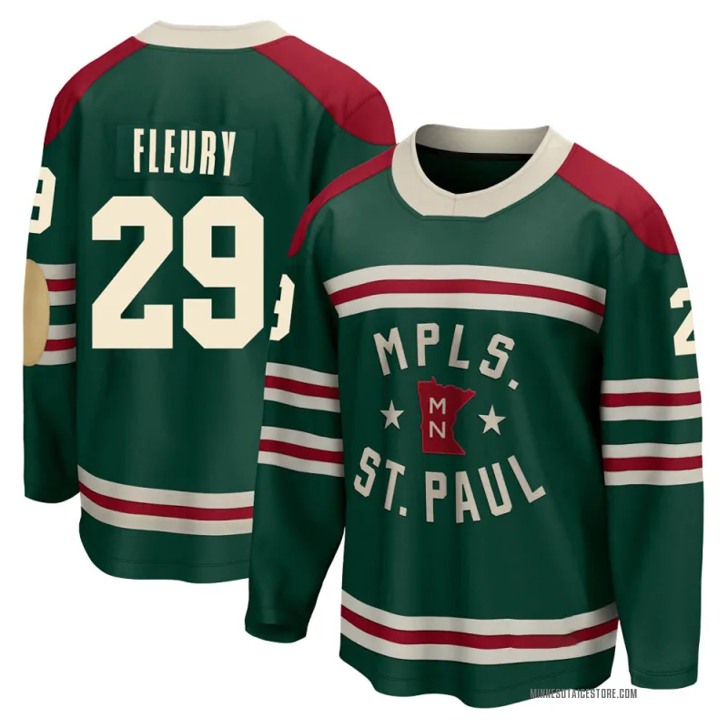 Green Men s Marc Andre Fleury Minnesota Wild Breakaway 2022 Winter Classic Jersey Minnesota Store