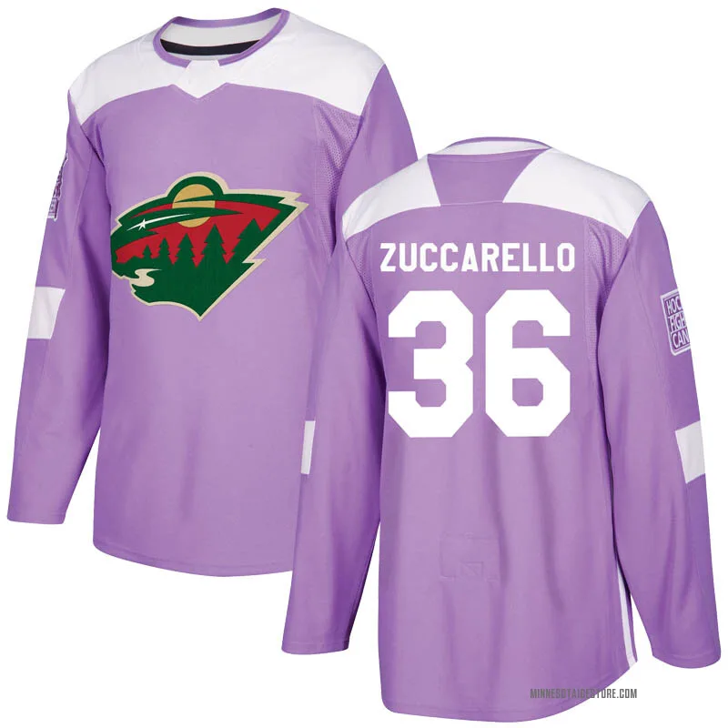 No36 Mats Zuccarello Purple Fights Cancer Jersey